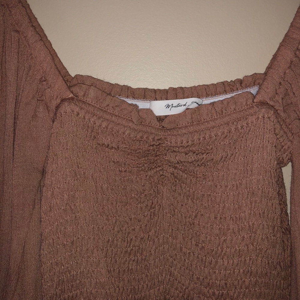 Rust Smocked Top - Picture 6 of 11